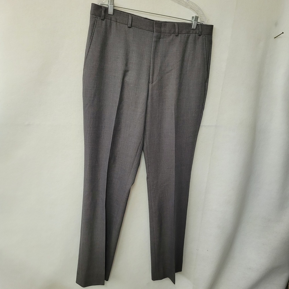 Kenneth Cole New York Gray Wool Dress Pants Men's‎ Size 38x34 Regular Fit Office